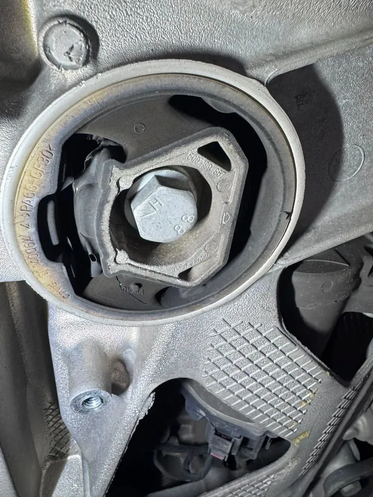 Audi A3 front suspension strut mount assembly during suspension overhaul at our Singapore workshop