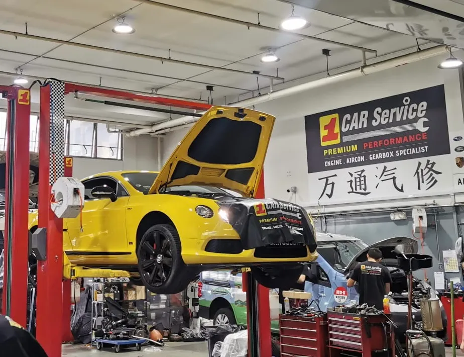 Bentley Continental GT in our Singapore workshop