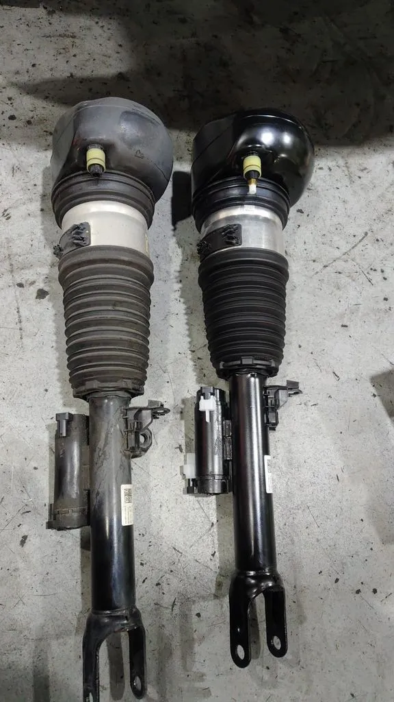 Old and new air suspension struts side by side at our Sin Ming workshop