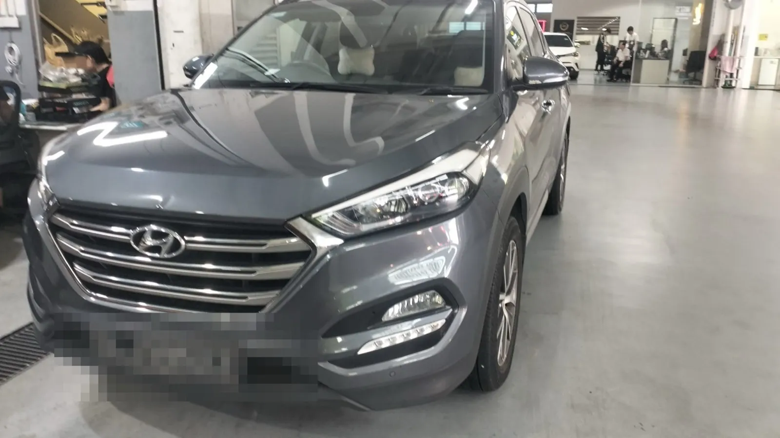 Hyundai Tucson in for servicing at our Singapore workshop