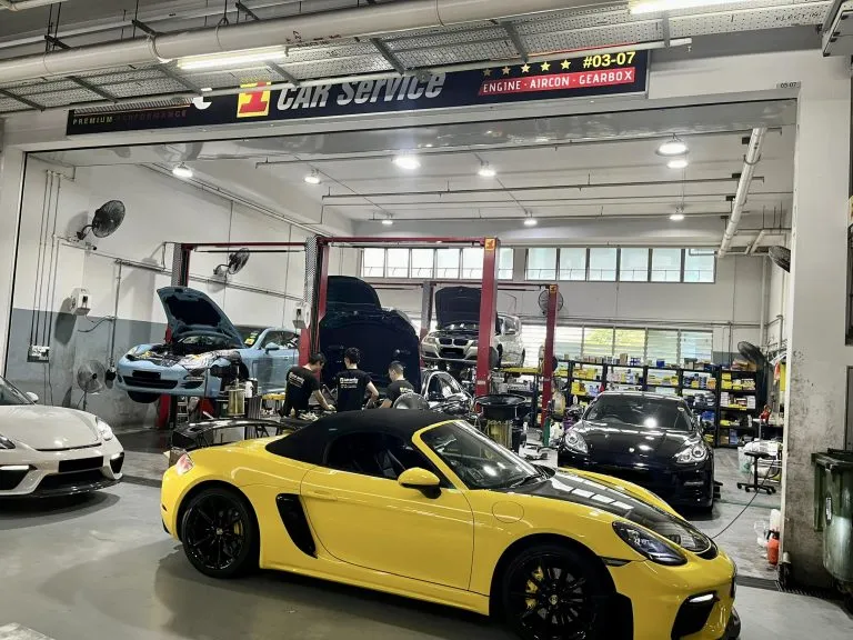Inside our independent car specialist workshop