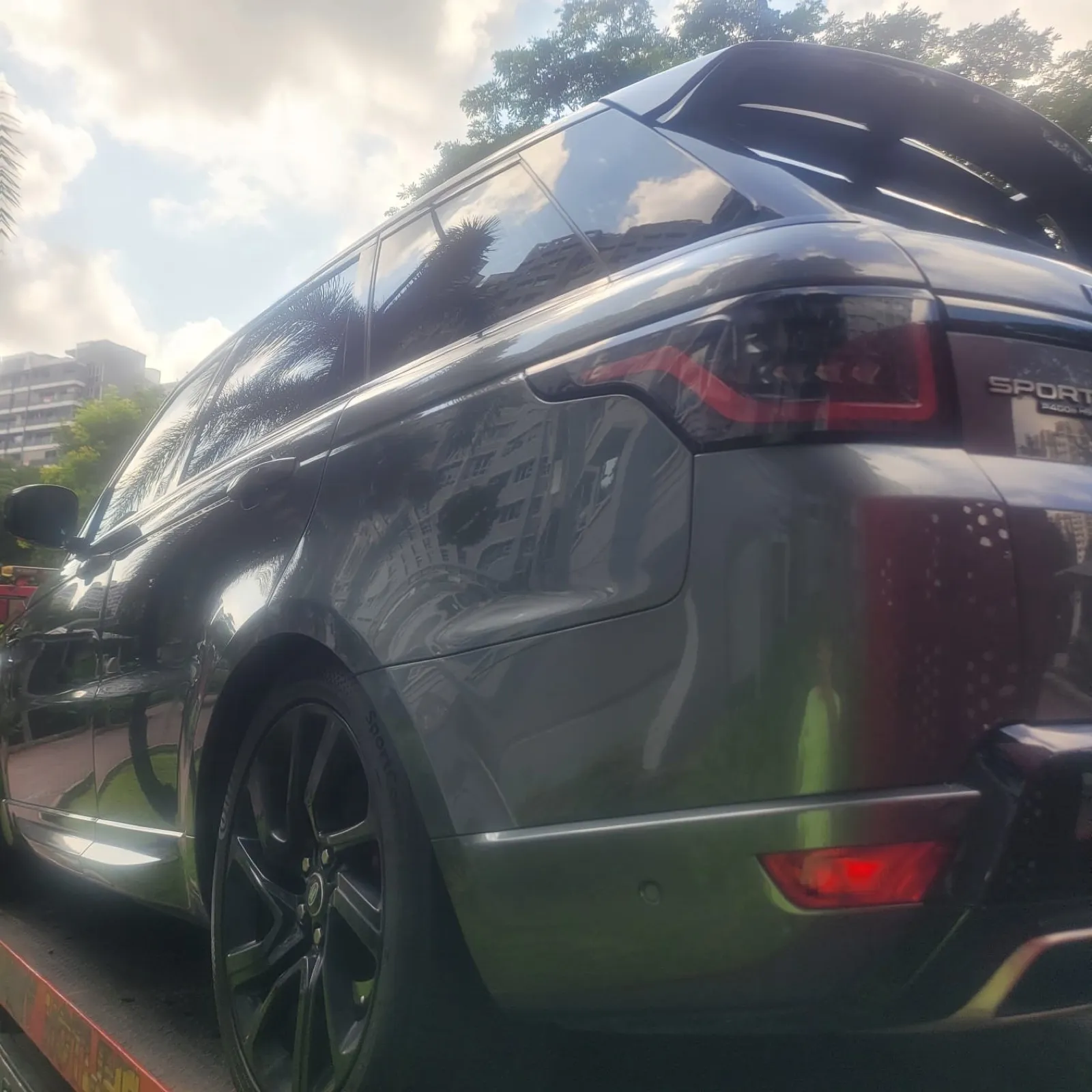 Range Rover Sport rear view at our Singapore workshop