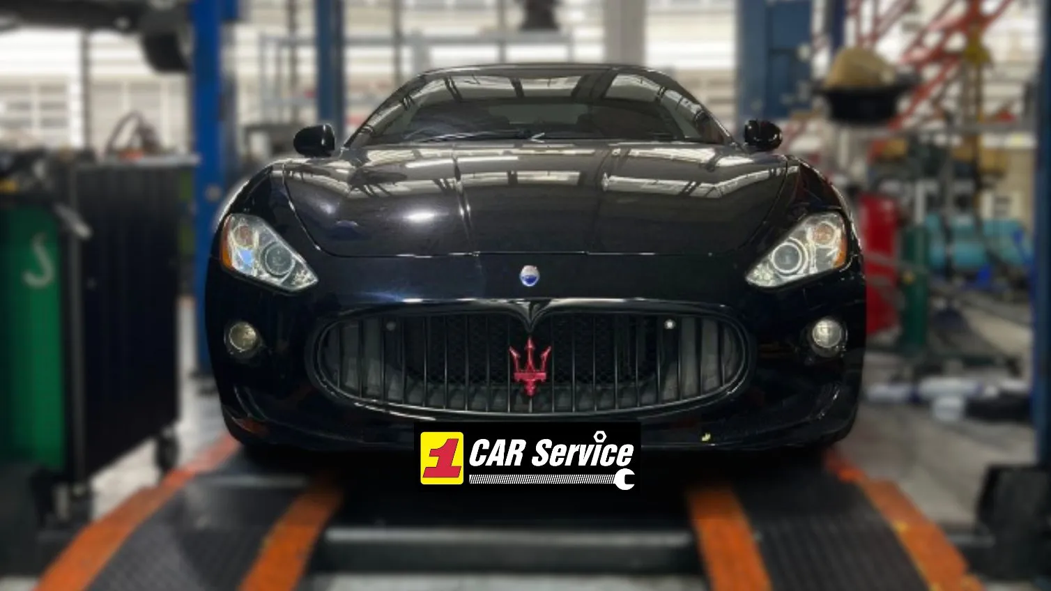 Maserati GranTurismo in for specialist servicing and repair at our Sin Ming workshop in Singapore