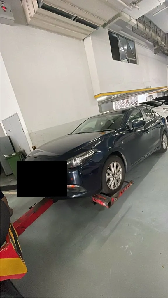 Mazda 3 in for an automatic gearbox check at our Sin Ming workshop in Singapore