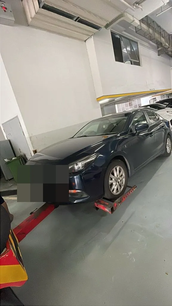 Mazda 3 in for an automatic gearbox check at our Sin Ming workshop in Singapore