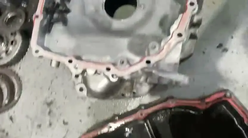 Mazda 3 automatic gearbox opened up for inspection on the workshop bench