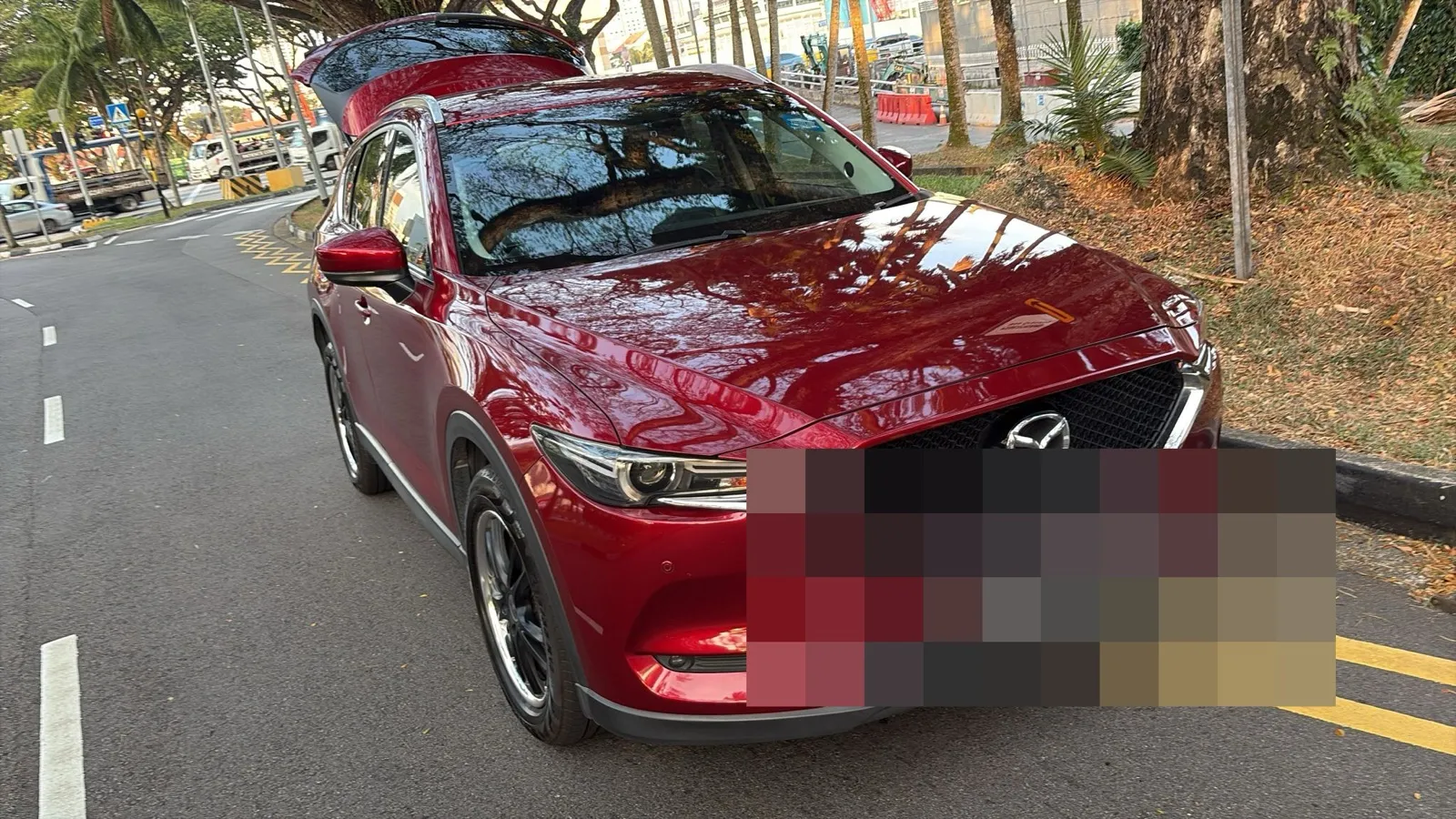 Mazda CX-5 parked ahead of workshop service