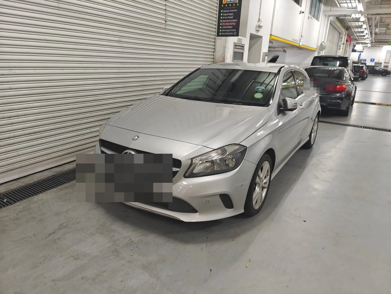 Mercedes-Benz A-Class in for servicing at our Singapore workshop