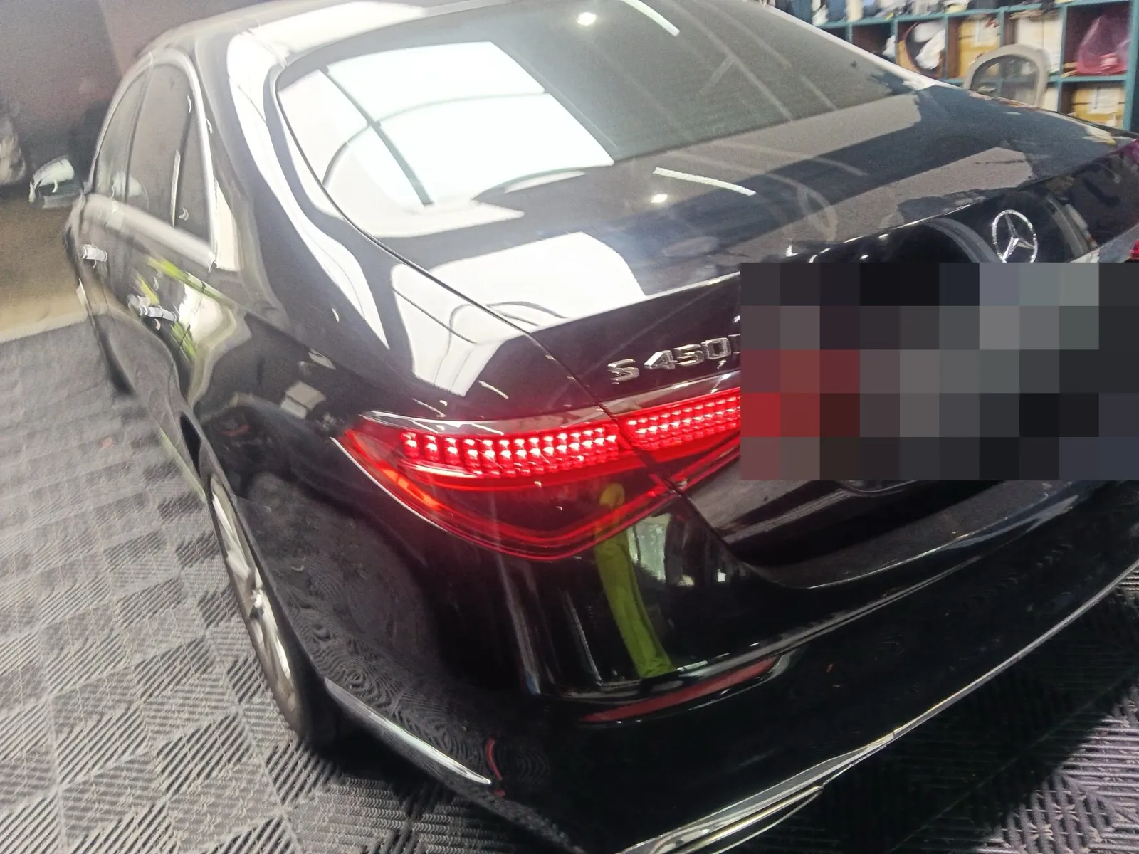 Mercedes-Benz S-Class rear view at our Singapore workshop