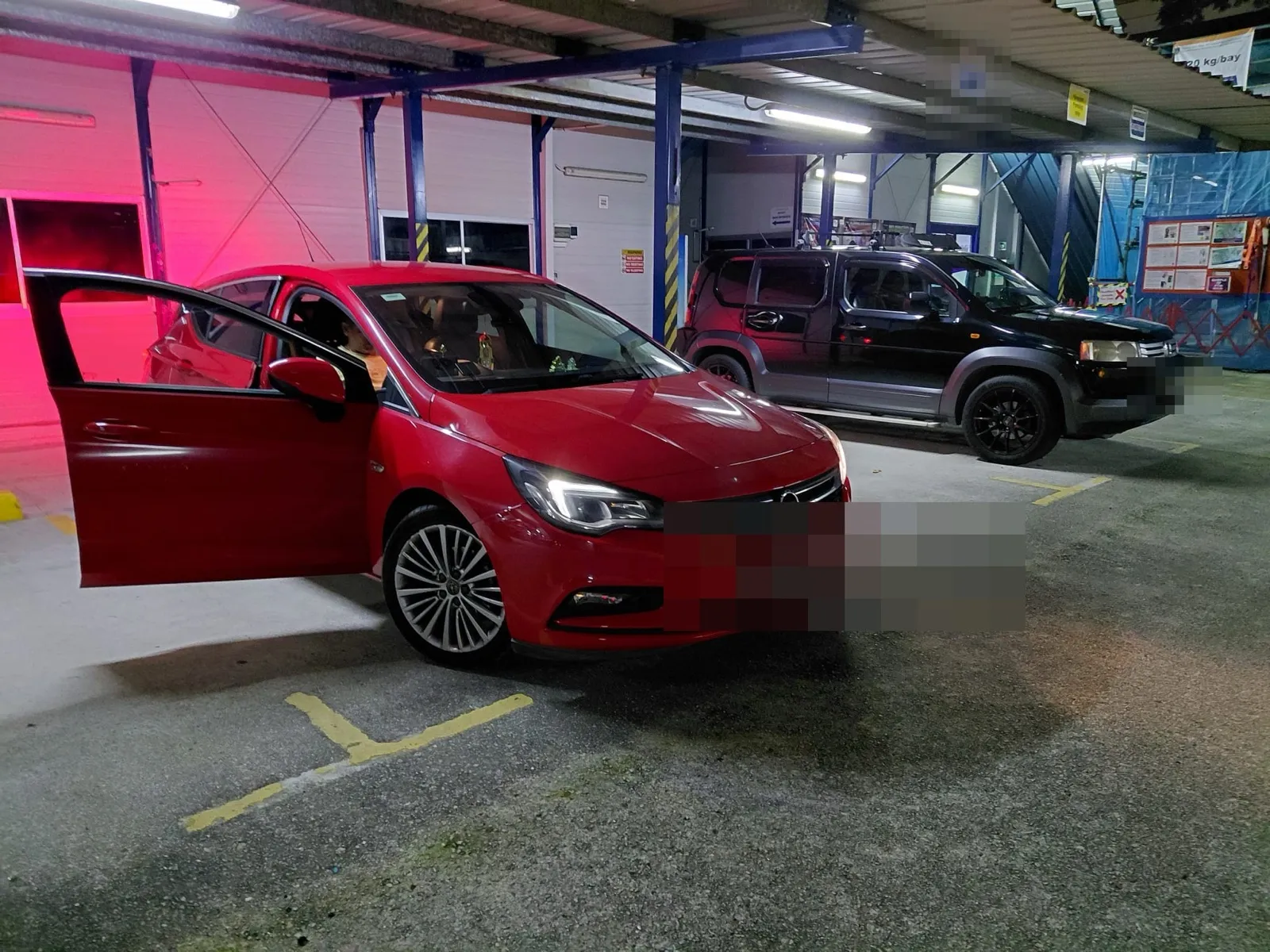 Opel Astra front view at our Singapore workshop