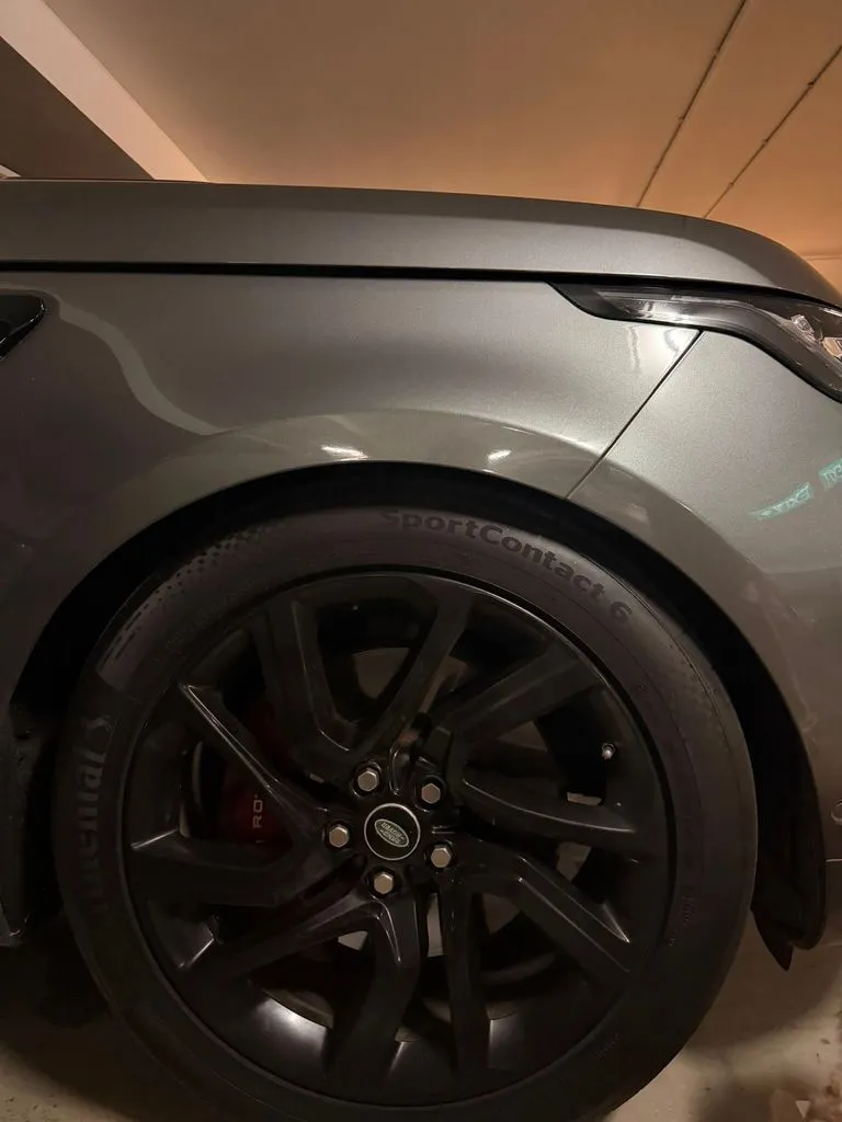 Range Rover Sport PHEV back in the workshop after front right air strut replacement and air suspension system reset in Singapore