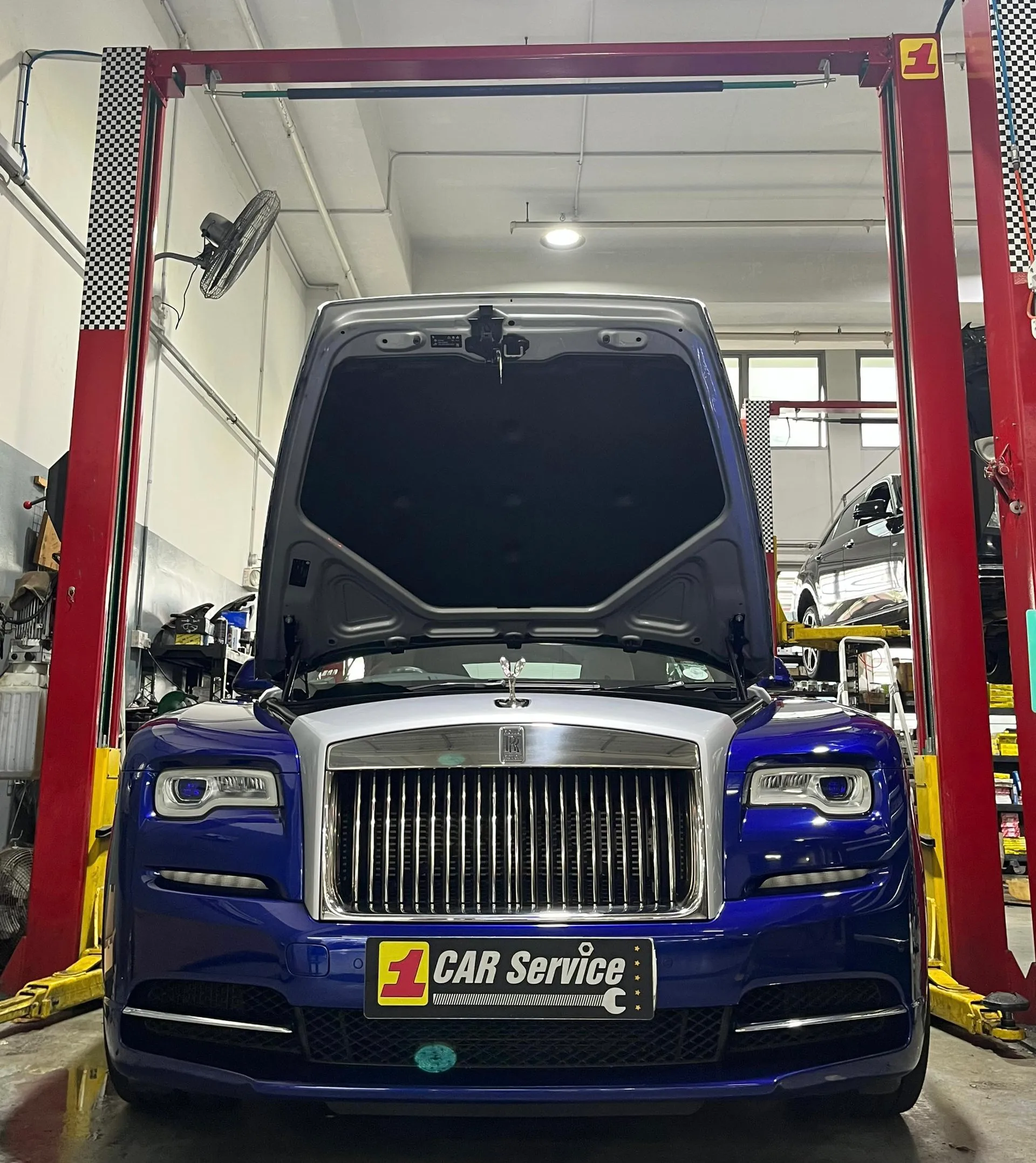 Rolls-Royce engine repair in progress at our Sin Ming workshop in Singapore