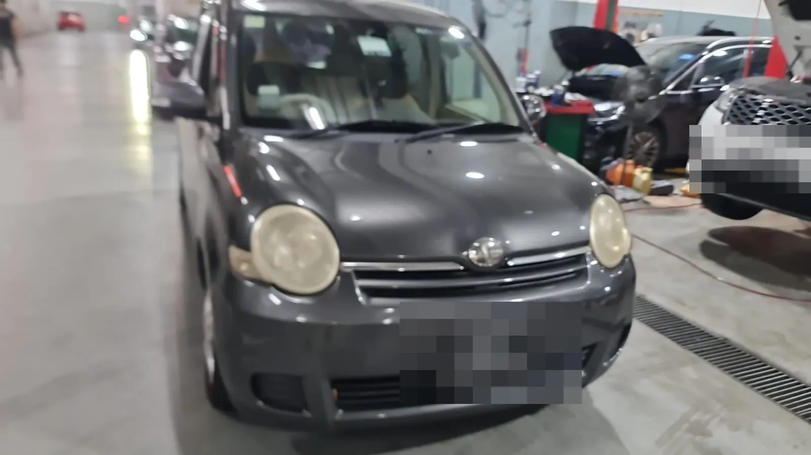 Toyota Sienta in for servicing at our Singapore workshop