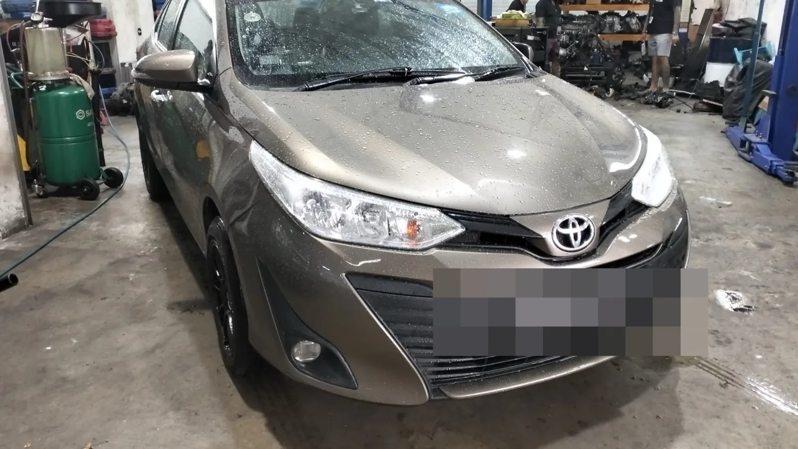 Toyota Vios in for servicing at our Singapore workshop