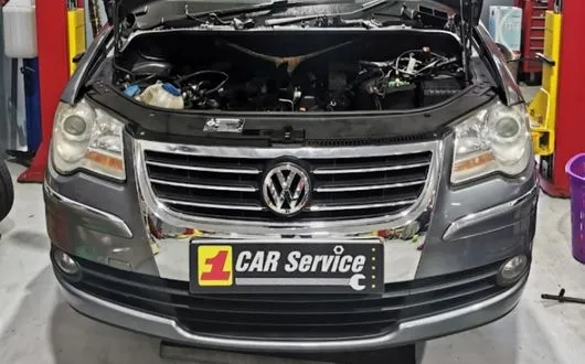 Volkswagen Touran in our Singapore workshop