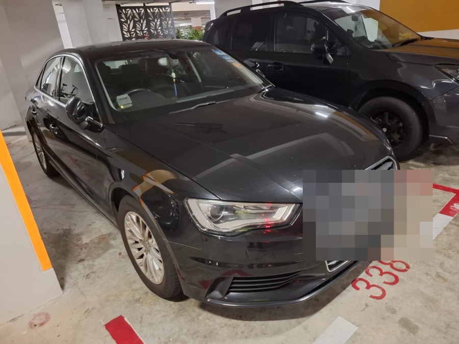 Audi A3 in for servicing at our Singapore workshop.