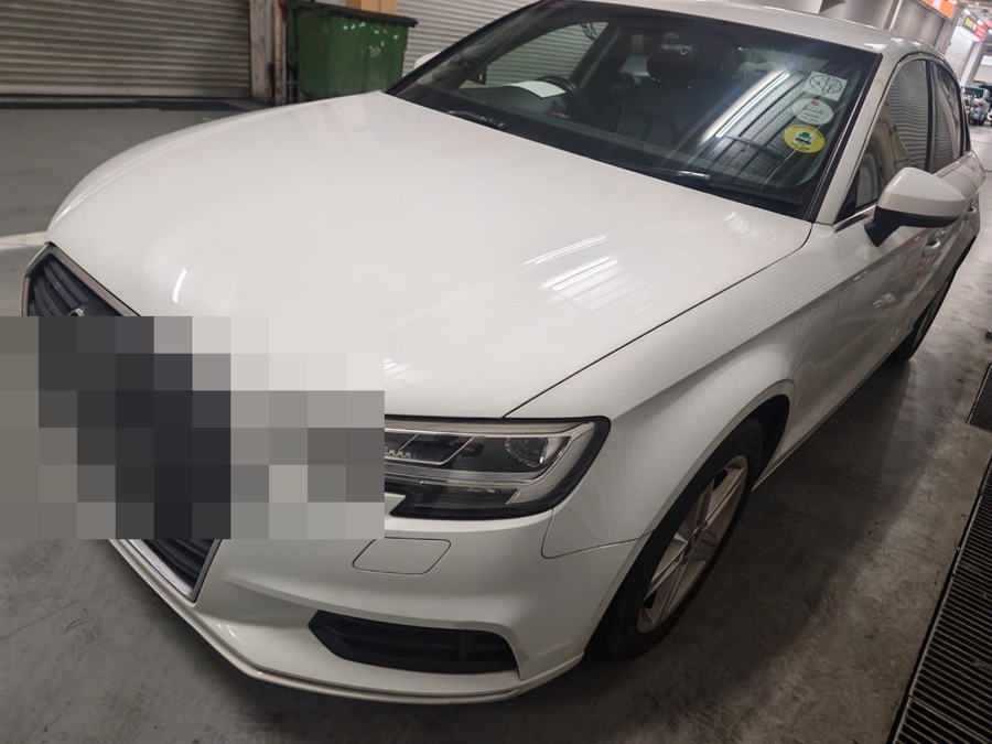 Audi A3 in for servicing at our Singapore workshop.