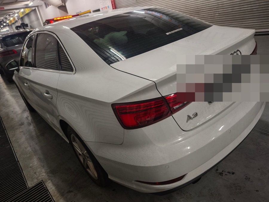 Audi A3 brought in for repair at our Singapore workshop.