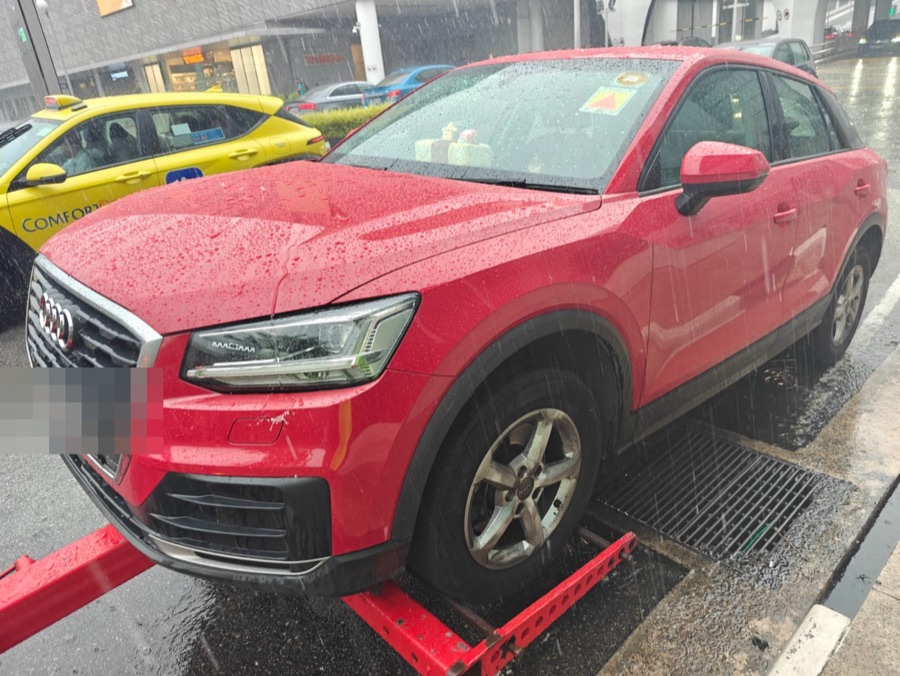 Audi Q2 in for servicing at our Singapore workshop.