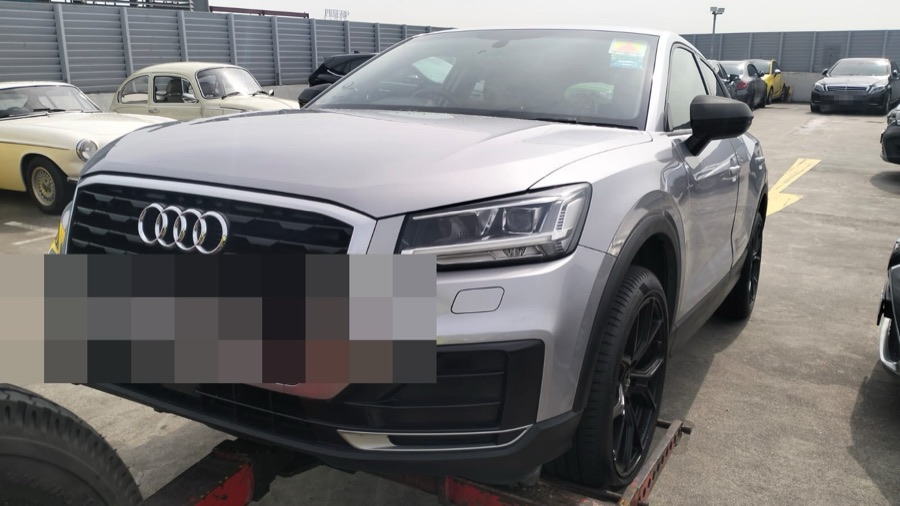 Audi Q2 in for servicing at our Singapore workshop.