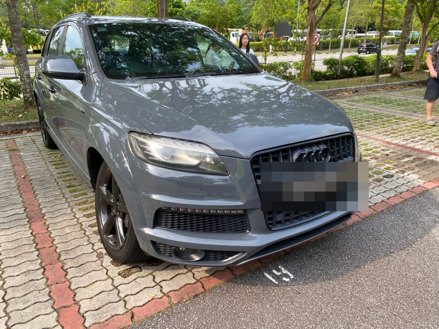 Audi Q7 in for servicing at our Singapore workshop