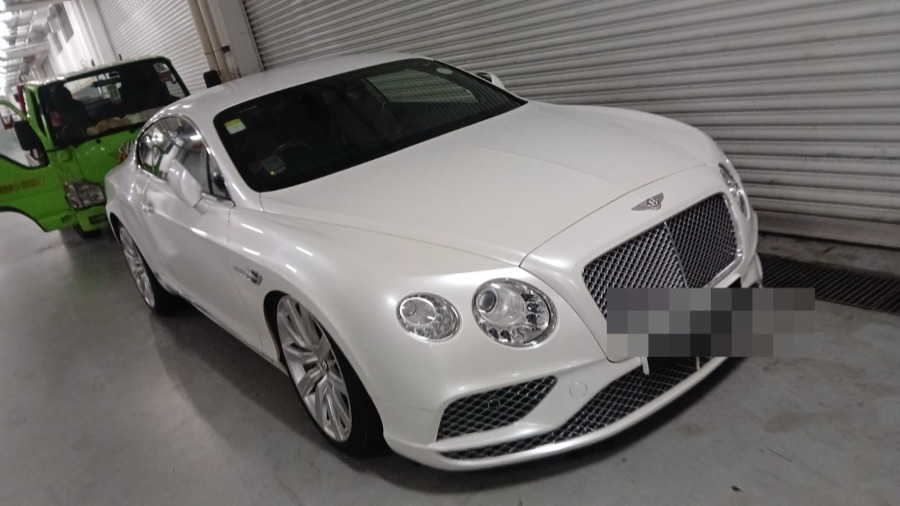 Bentley Continental GT in for servicing at our Singapore workshop