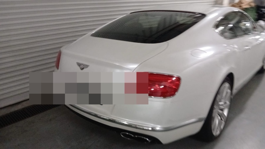 Bentley Continental GT parked at our Singapore workshop