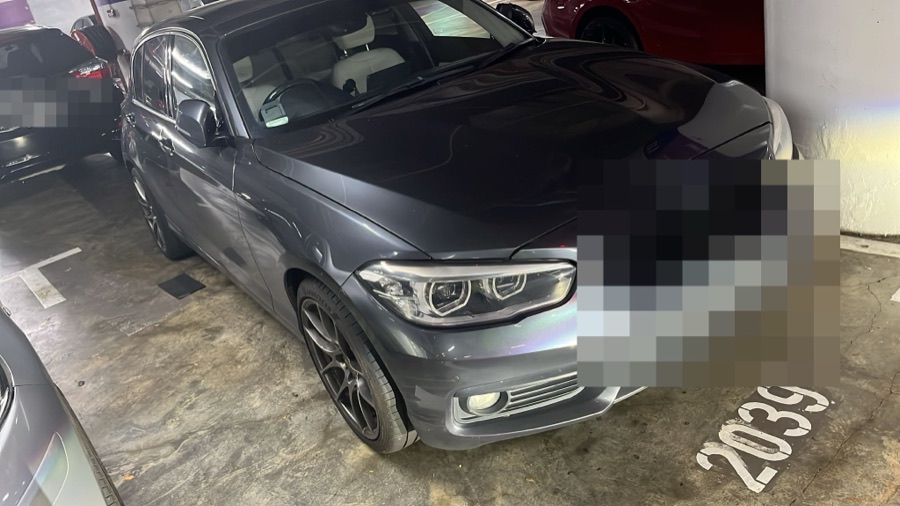 BMW 1 Series in for servicing at our Singapore workshop.