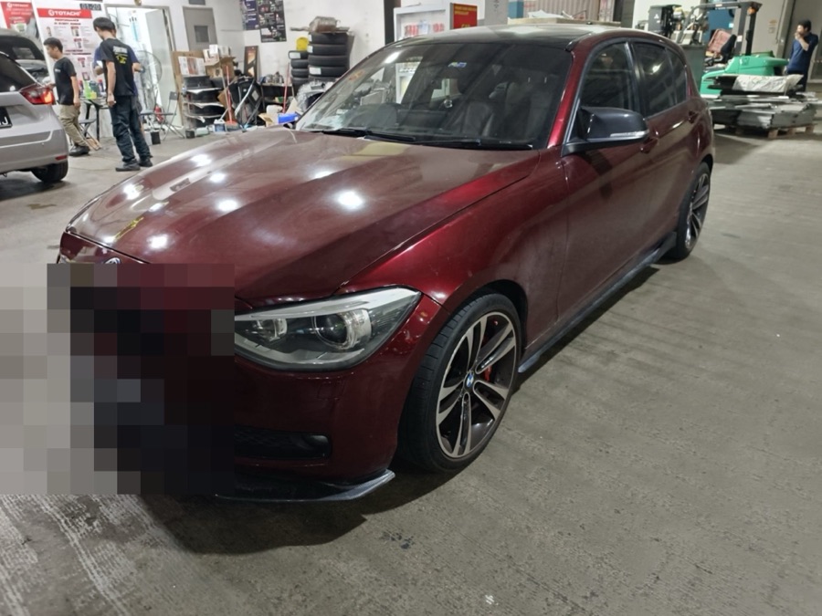 BMW 1 Series at our Singapore workshop for servicing.