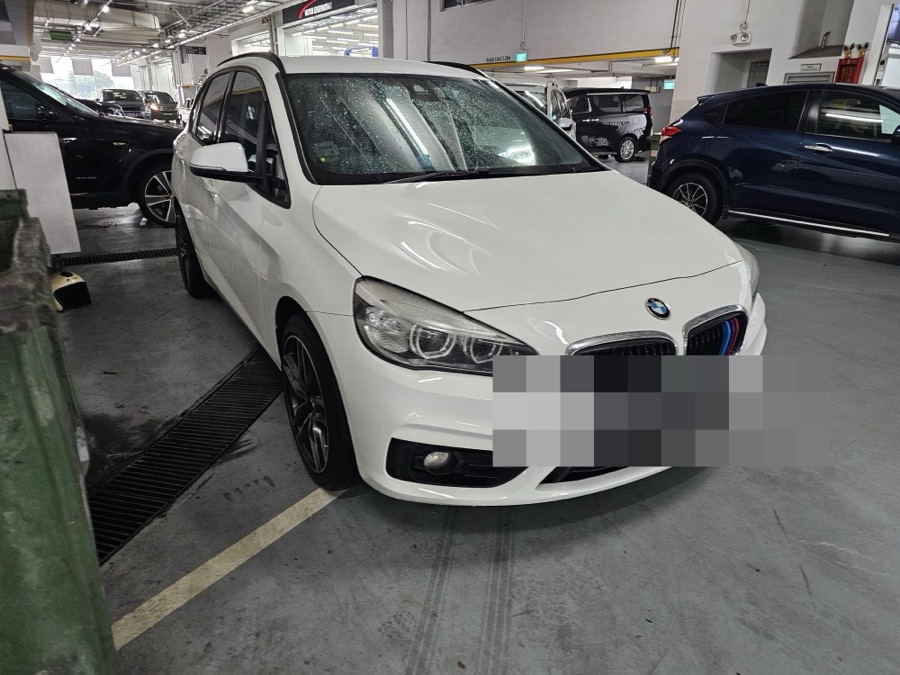 BMW 2 Series Active Tourer in for servicing at our Singapore workshop
