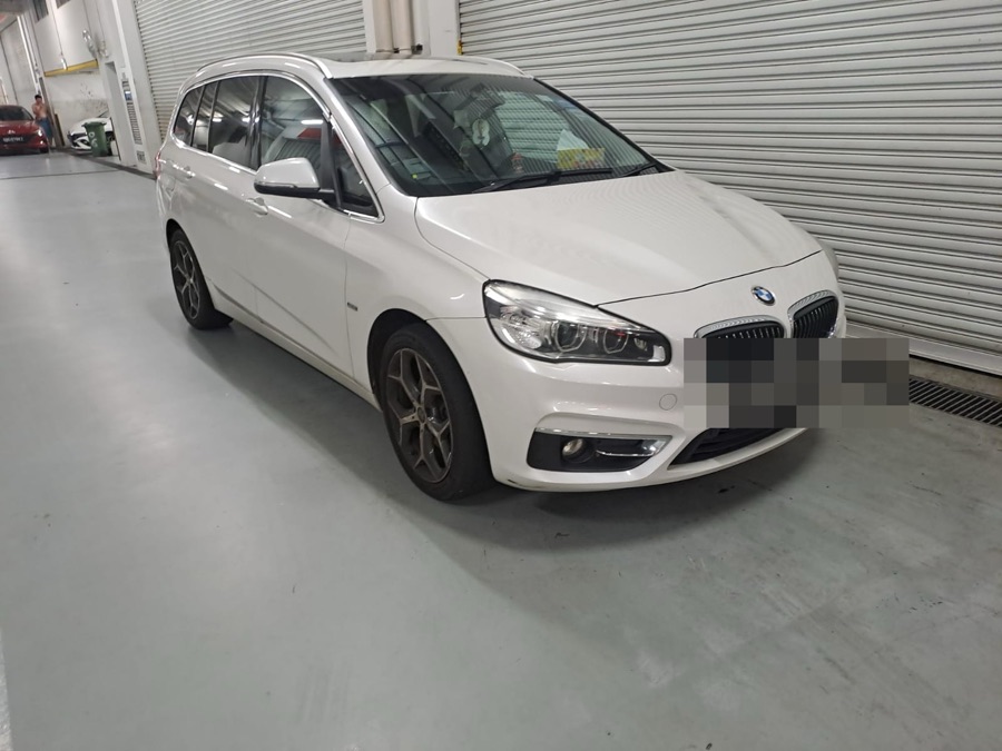 BMW 2 Series Gran Tourer at our Singapore workshop for servicing.