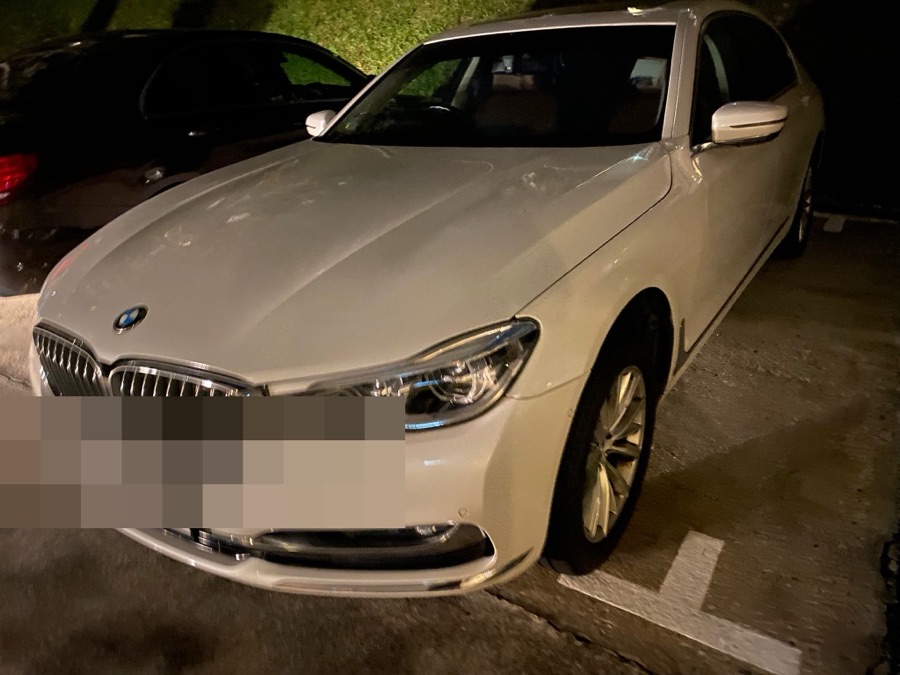 BMW 7 Series in for servicing at our Singapore workshop