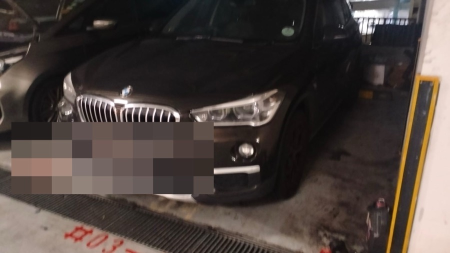 BMW X1 front view in our Singapore workshop.
