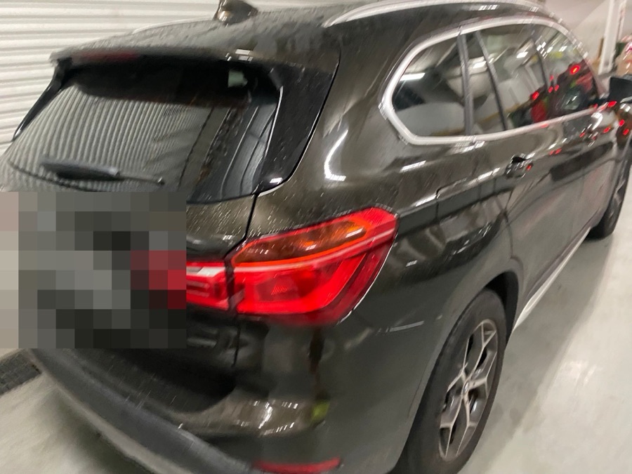 BMW X1 rear view inside our Singapore workshop