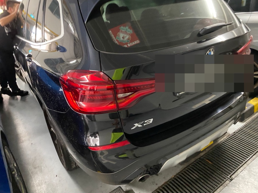 BMW X3 at our Singapore workshop for accident repair