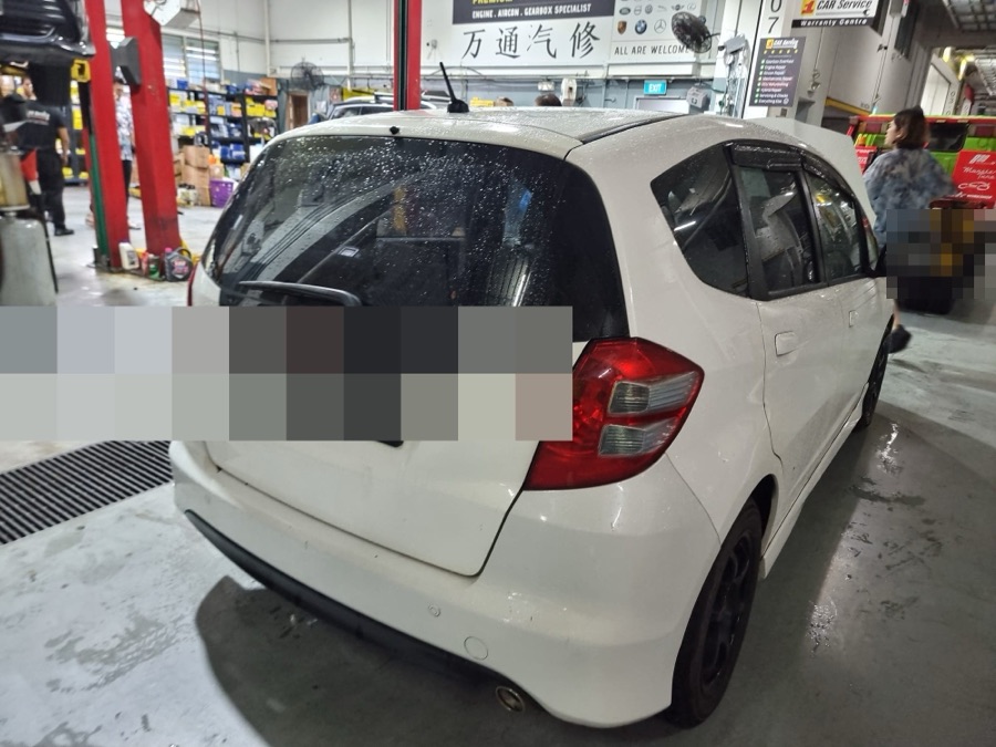 Honda Fit at our Singapore workshop.