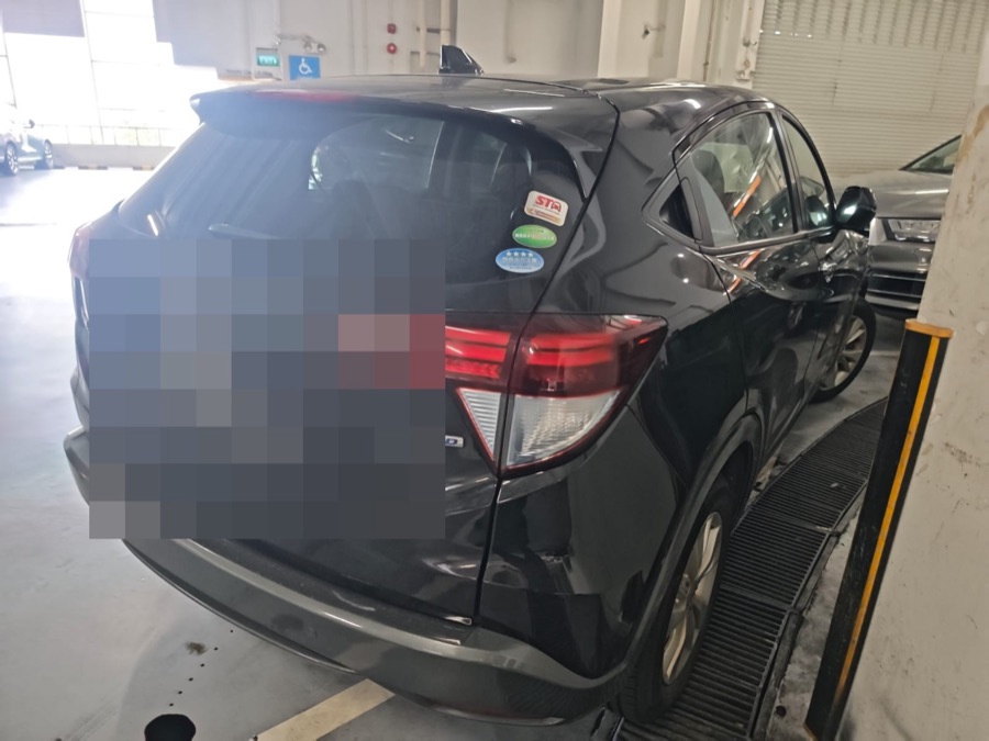 Honda Vezel rear view inside our Singapore workshop