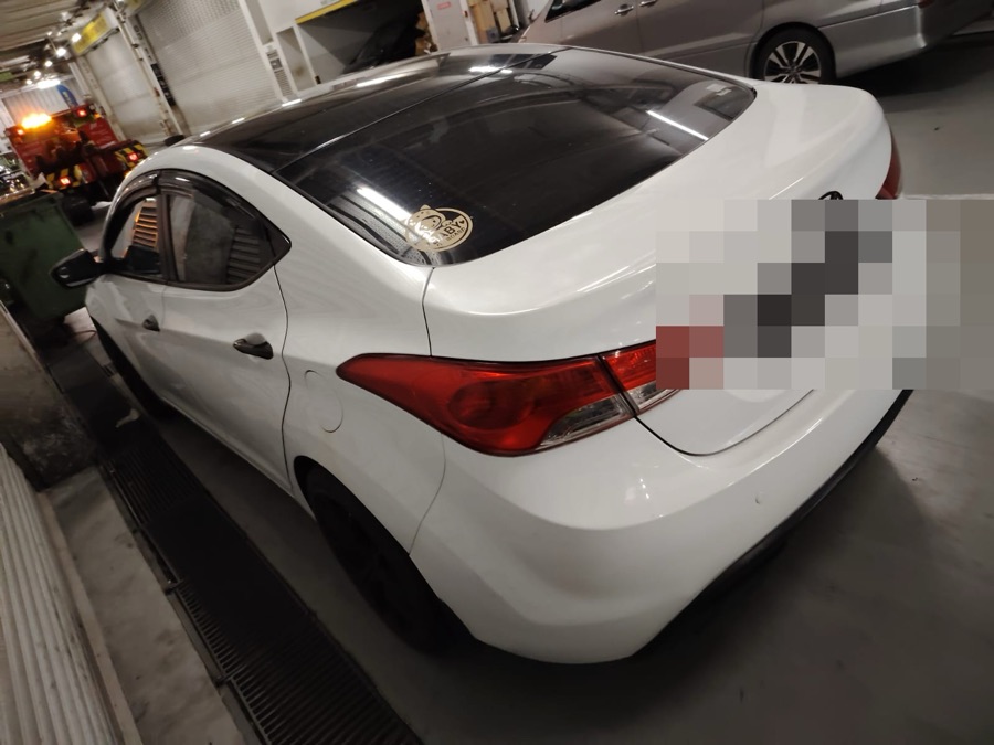 Hyundai Elantra at our Singapore workshop