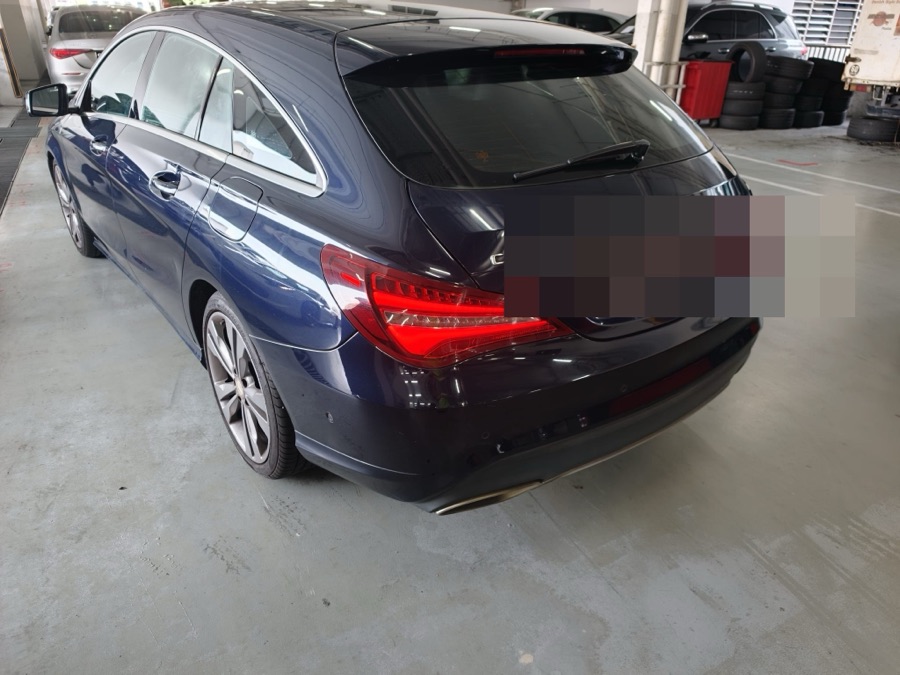 Mercedes-Benz CLA Shooting Brake in for servicing at our Singapore workshop.