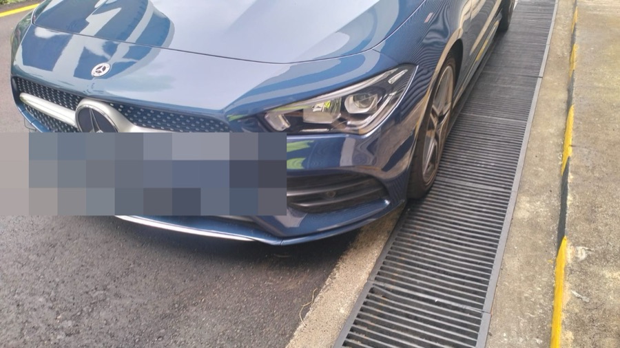 Mercedes-Benz CLA in for servicing at our Singapore workshop