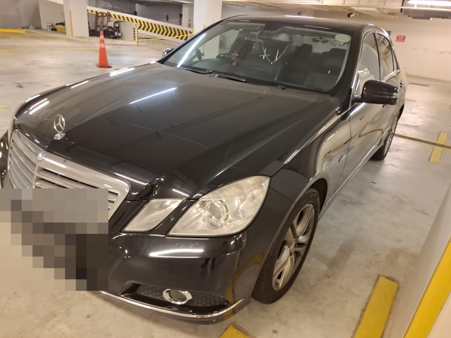 Mercedes-Benz E-Class in for servicing at our Singapore workshop.