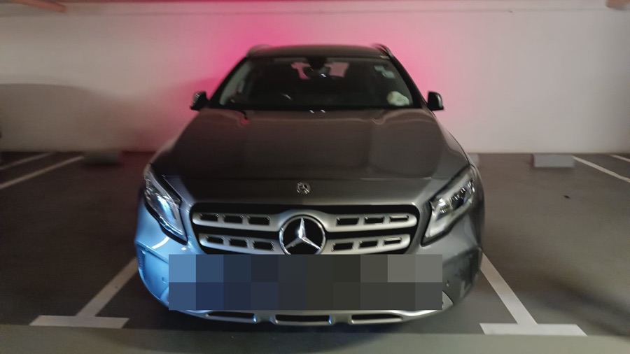 Mercedes-Benz GLA in for servicing at our Singapore workshop.