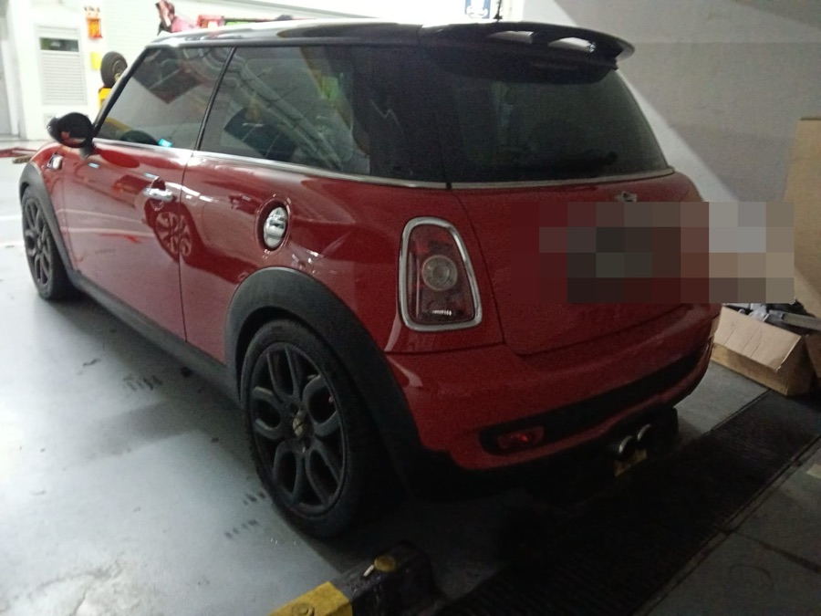 MINI Cooper S at our Singapore workshop for servicing.