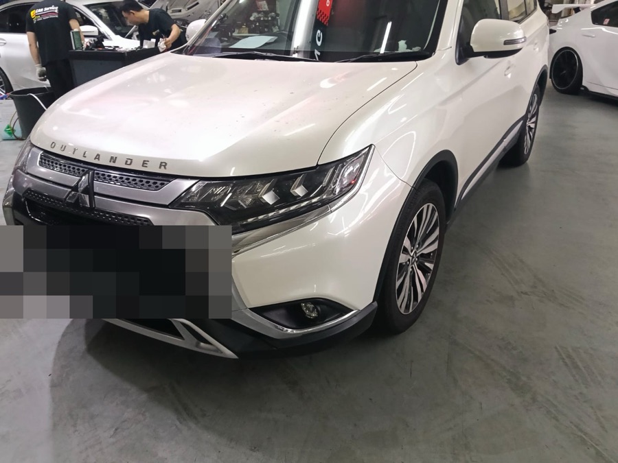 Mitsubishi Outlander at our Singapore workshop for servicing.