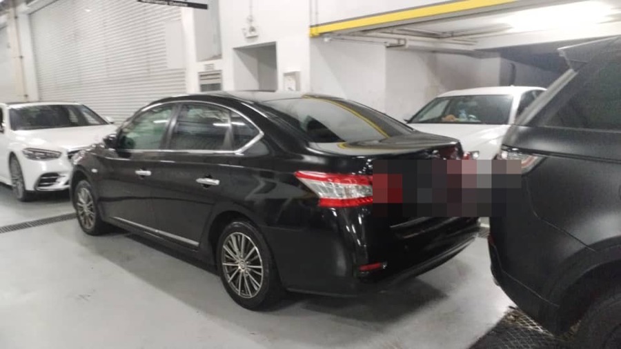 Nissan Sylphy parked at our Singapore workshop