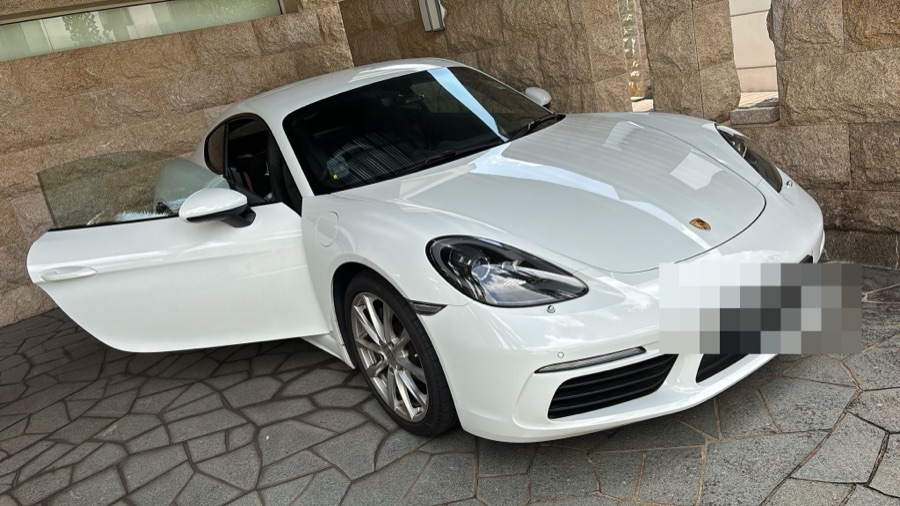 Porsche 718 Cayman at our Singapore workshop