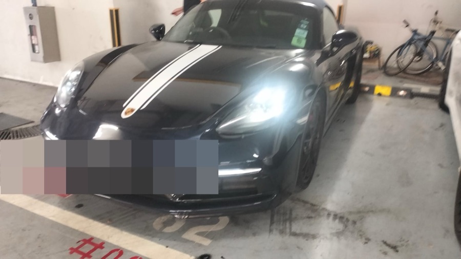 Porsche 718 in for servicing at our Singapore workshop.
