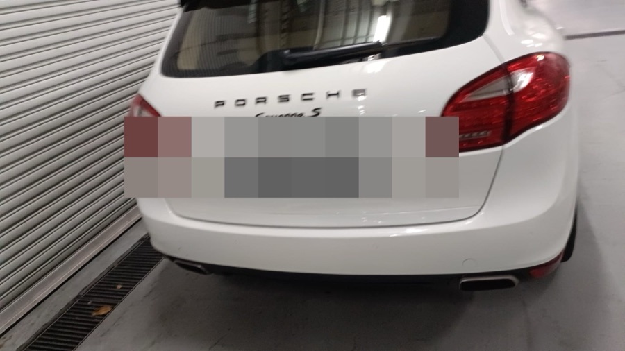 Porsche Cayenne S in for servicing at our Singapore workshop