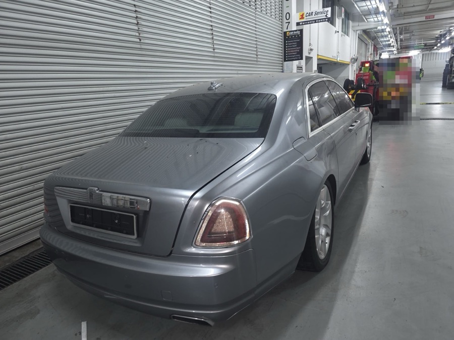 Rolls-Royce Ghost in for servicing at our Singapore workshop.