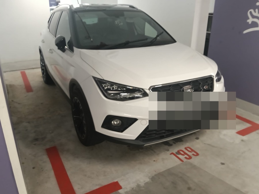 Seat Arona brought in for repair at our Singapore workshop.